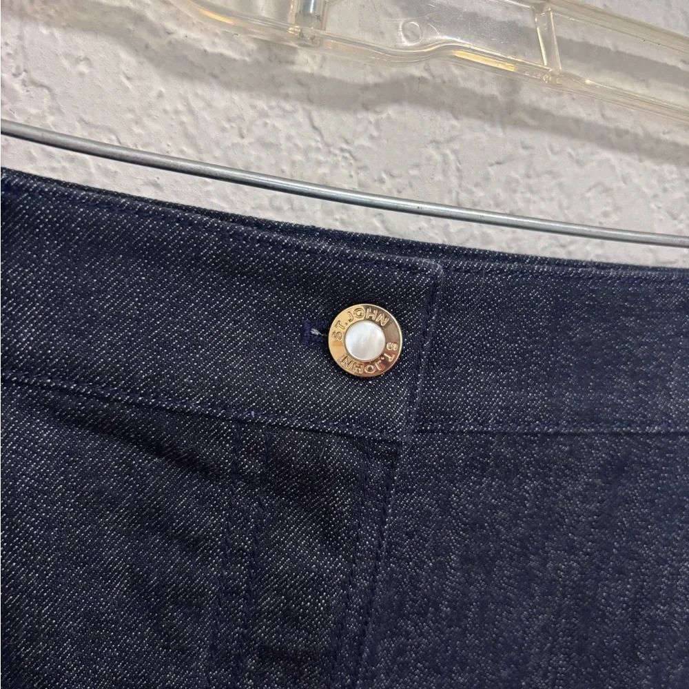St. John dark denim skirt